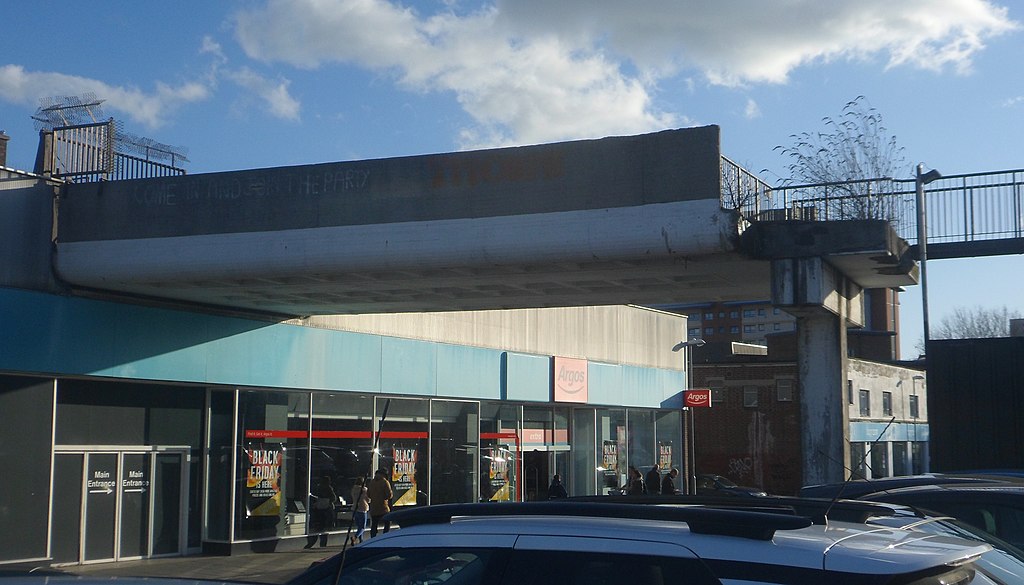 Surviving section of the Tricorn Centre