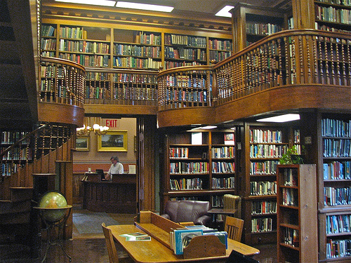 library 19th century photo