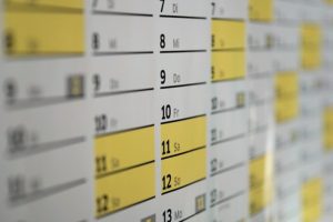 Wall planner calendar