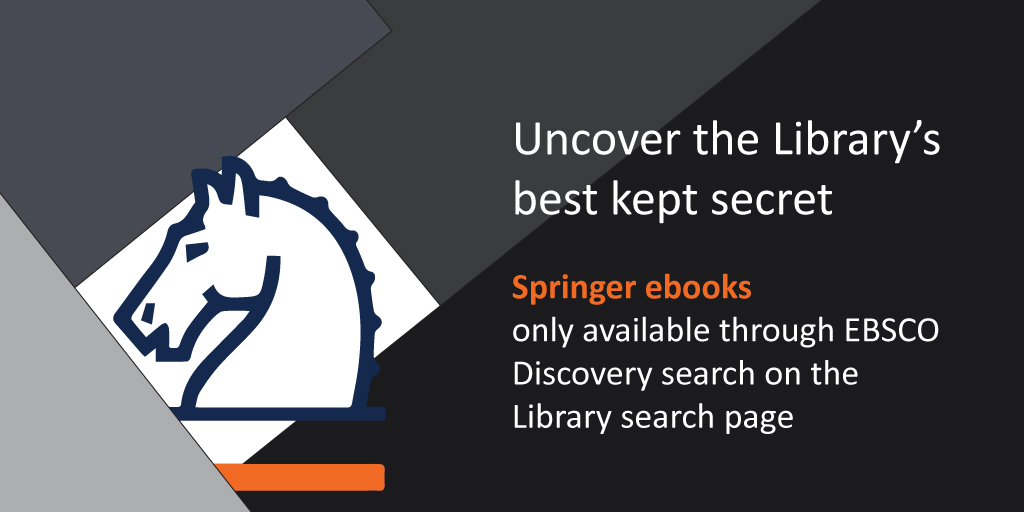 Springer ebooks - uncover the Library's best kept secret