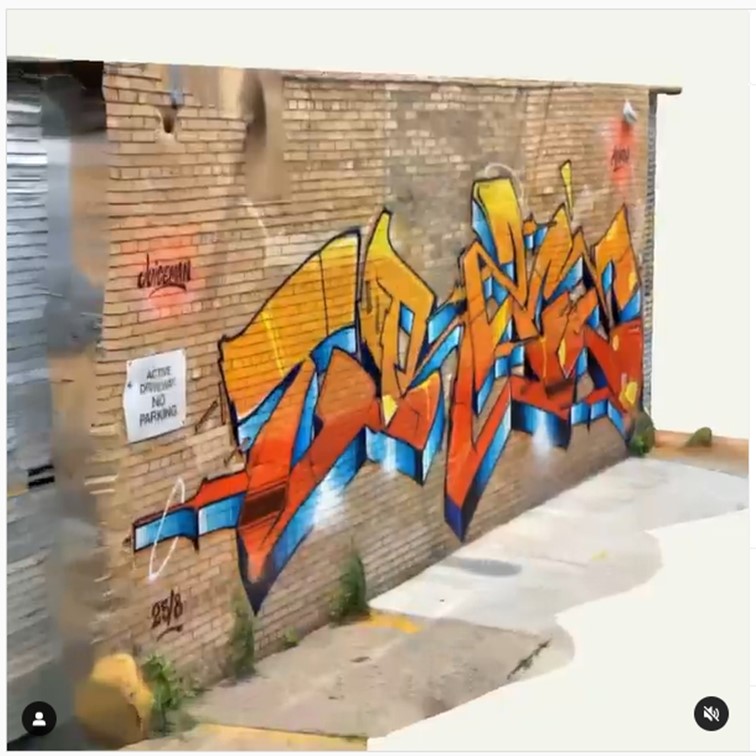 Interactive AR street art mapping