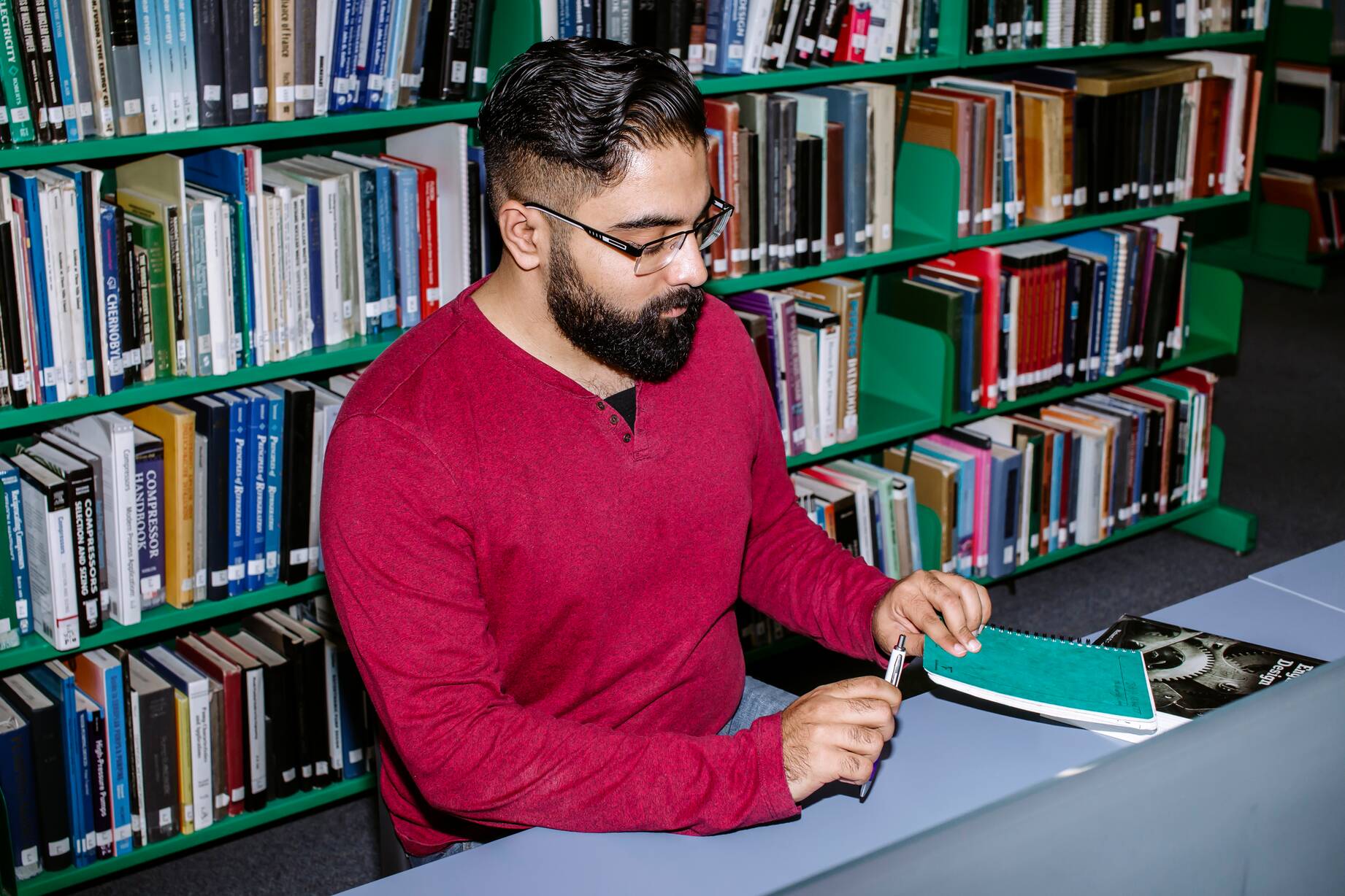 Enjoying a quiter, calmer library